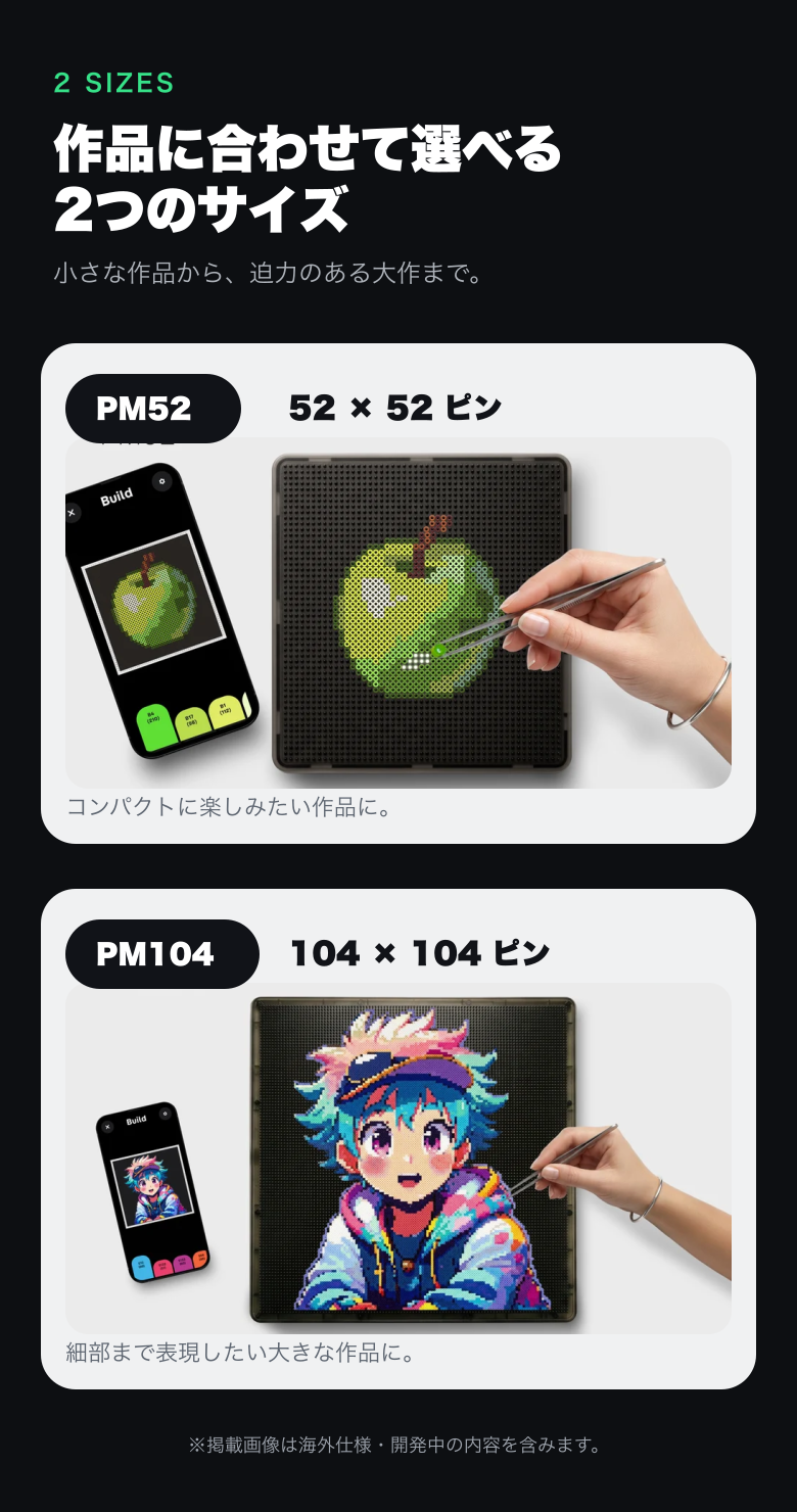 PixMaker PM52とPM104